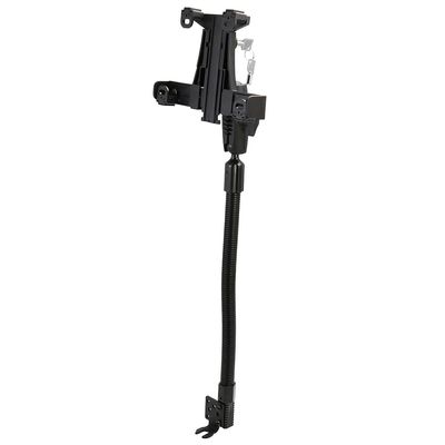 ARKON Mounts LockVise Locking Tablet Holder with Car Seat Rail or Floor Mount, High-Strength Flexible Arm, Key Lockable, Compatible with iPad, Tab, & More