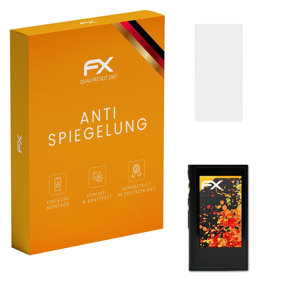 atFoliX Screen Protector compatible with FiiO M9 Screen Protection Film, anti-reflective and shock-absorbing FX Protector Film (3X)