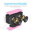 DOSS SoundBox Touch Wireless Bluetooth Speaker-12W HD Sound with Rich Bass, IPX5 Waterproof, 20H Playtime, Handsfree, for Gatherings, Home, Office, Outdoor, Travel-Pink view 2