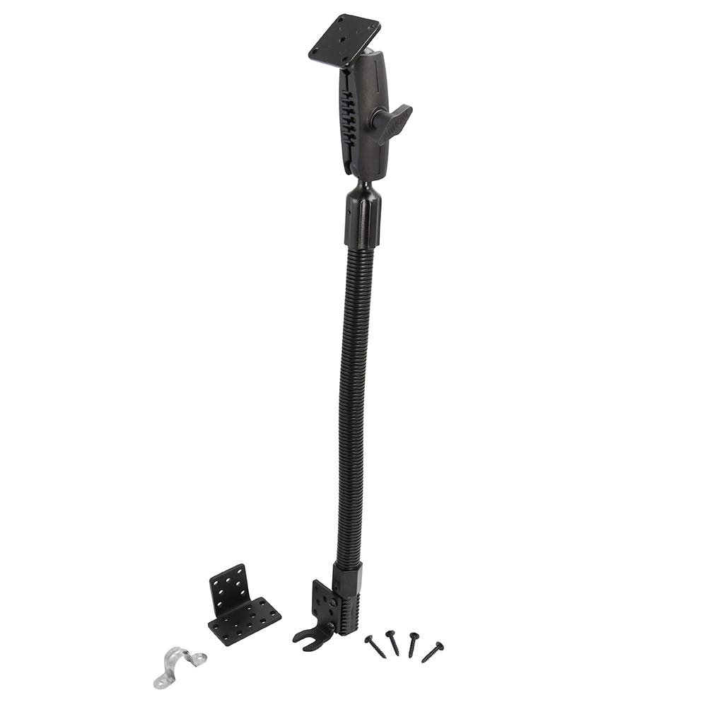 ARKON Mounts 4 Hole AMPS Pattern Car or Truck Seat Rail or Floor Mount Pedestal for Satellite Radios