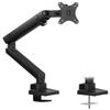 Mount-It! Single Monitor Arm Mount | Premium Monitor Desk Stand | Articulating Mechanical Spring Arm | Fits 24 27 30 32 Inch VESA 75 100 Compatible Computer Screen | C-Clamp and Grommet Bases view 2