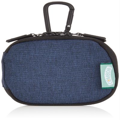 Kenko CMD-FC-02NV COMODO Filter Case, Mini, 3.2 inches (82 mm) Diameter, Holds 4 Pieces, Carabiner Included, Navy