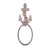 Rustic Copper Cast Iron Anchor Towel Holder 8.5" - Decorative Anchor - Nautical view 1