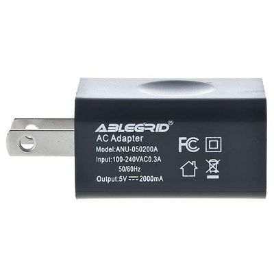 ABLEGRID US Plug 5V 2A DC USB Port Charger Fit for Nextbook Next7P12-8G Premium 7se Tablet