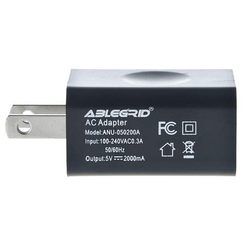 ABLEGRID US Plug 5V 2A DC USB Port Charger Fit for Nextbook Next7P12-8G Premium 7se Tablet