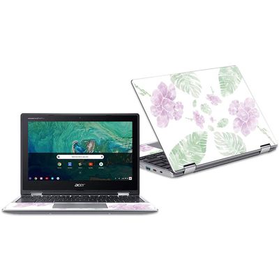 MightySkins Skin Compatible with Acer Chromebook Spin 11" CP311 - Water Color Flowers | Protective, Durable, and Unique Vinyl Decal wrap Cover | Easy to Apply, Remove | Made in The USA