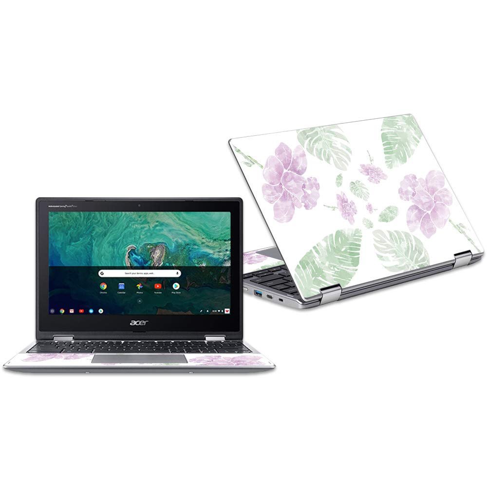 MightySkins Skin Compatible with Acer Chromebook Spin 11" CP311 - Water Color Flowers | Protective, Durable, and Unique Vinyl Decal wrap Cover | Easy to Apply, Remove | Made in The USA