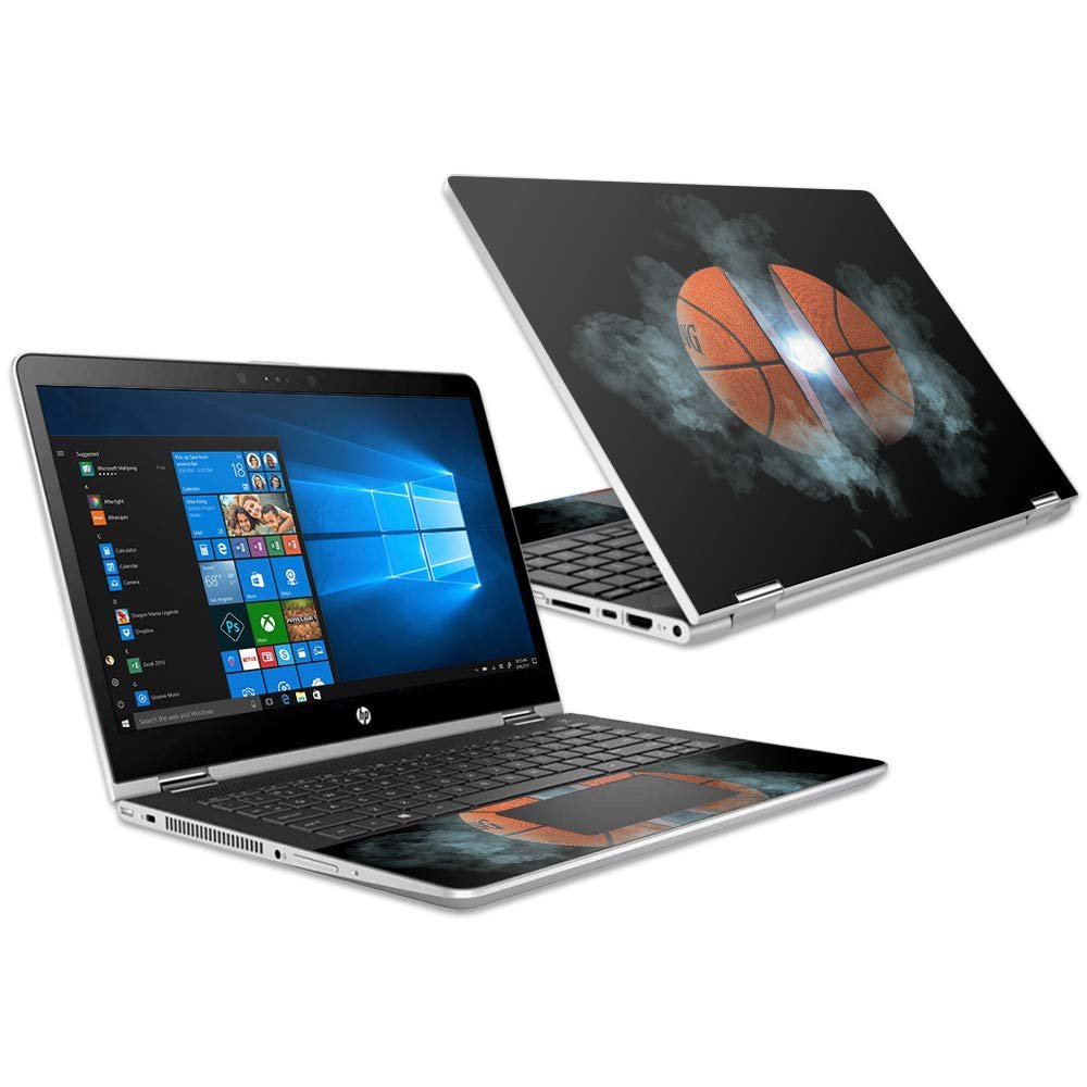 MightySkins Skin Compatible With HP Pavilion x360 15.6" (2018) - Basketball Orb | Protective, Durable, and Unique Vinyl Decal wrap cover | Easy To Apply, Remove, and Change Styles | Made in the USA