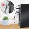 20Ft XHF 1/2" Clear Spiral Cable Wrap 12mm(Wrapping Range:9mm-65mm) Cord for Computer Electrical Wire Organizer Sleeve Hose RoHS view 2