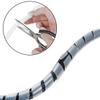 20Ft XHF 1/2" Clear Spiral Cable Wrap 12mm(Wrapping Range:9mm-65mm) Cord for Computer Electrical Wire Organizer Sleeve Hose RoHS view 4