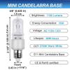 Vinaco JDE11 Halogen Bulbs, 75W 120V, Dimmable Warm White 2700K, 4-Pack view 3