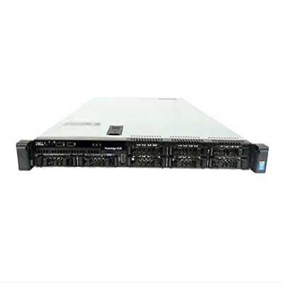 Dell PowerEdge R430 8-Bay SFF 1U Server, 2X Intel Xeon E5-2630 V3 2.4GHz 8C, 64GB DDR4, 2X 800GB SSDs, PERC H730, iDRAC 8 Express, 2X 550W PSUs, Rails (Renewed)