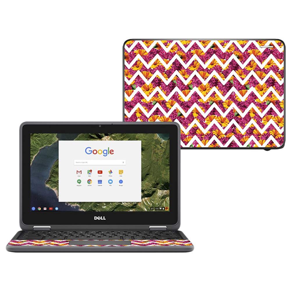 MightySkins Skin Compatible with Dell Chromebook 11" 3180 - Chevron Summer | Protective, Durable, and Unique Vinyl Decal wrap Cover | Easy to Apply, Remove, and Change Styles | Made in The USA