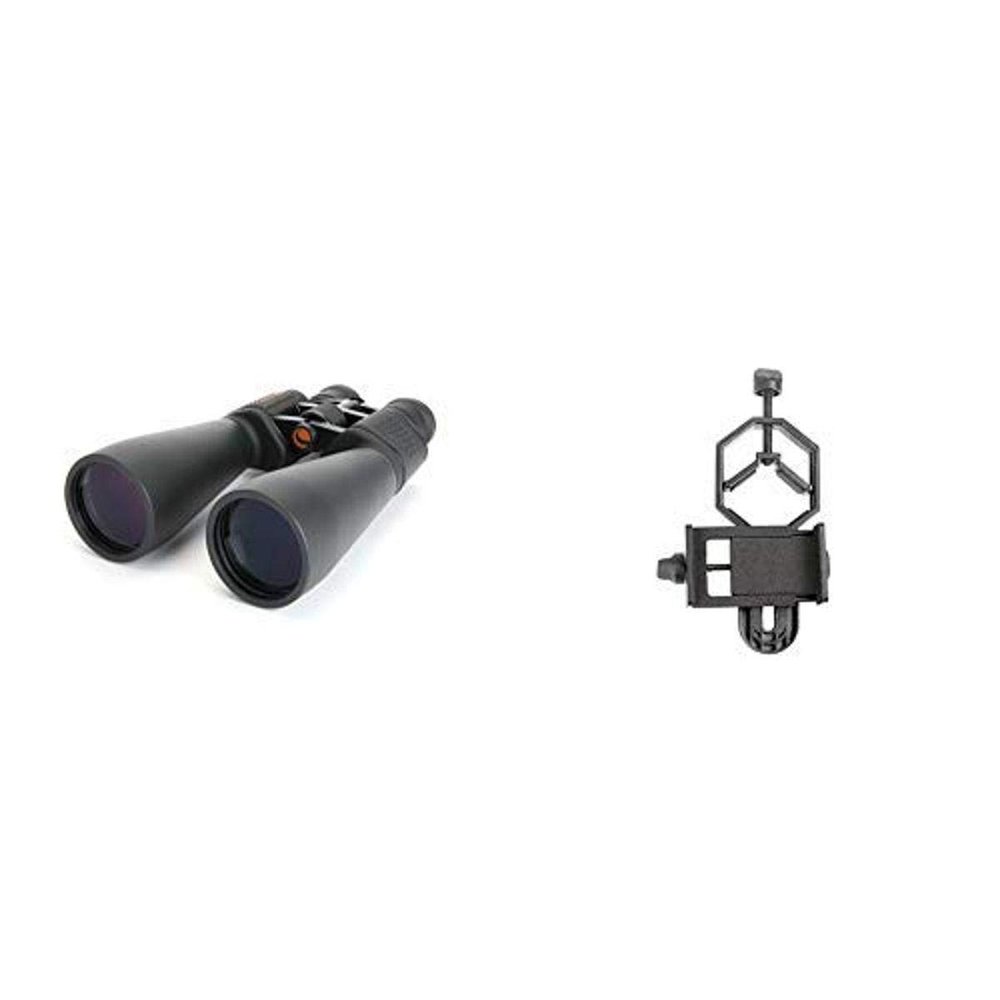 Celestron SkyMaster 15-35x70 Zoom Binocular (71013) with Basic Smartphone Adapter 1.25"