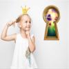 24" Keyhole 3D Wall Decal Enchanted Mushroom Wonderland Peel and Stick Removable Wall Decor for Childrens Nursery - 24" Tall x 13.6" Wide view 2