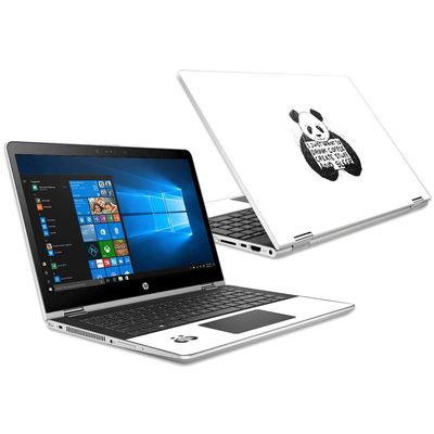 MightySkins Skin Compatible with HP Pavilion x360 15.6" (2018) - I Just Want to | Protective, Durable, and Unique Vinyl Decal wrap Cover | Easy to Apply, Remove, and Change Styles | Made in The USA