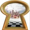 18" Keyhole 3D Wall Decal Hearts Castle Fantasy Fairy Tale Wonderland Decor Removable Peel and Stick Mural for Kids Room - 18" Tall x 10.2" Wide view 1