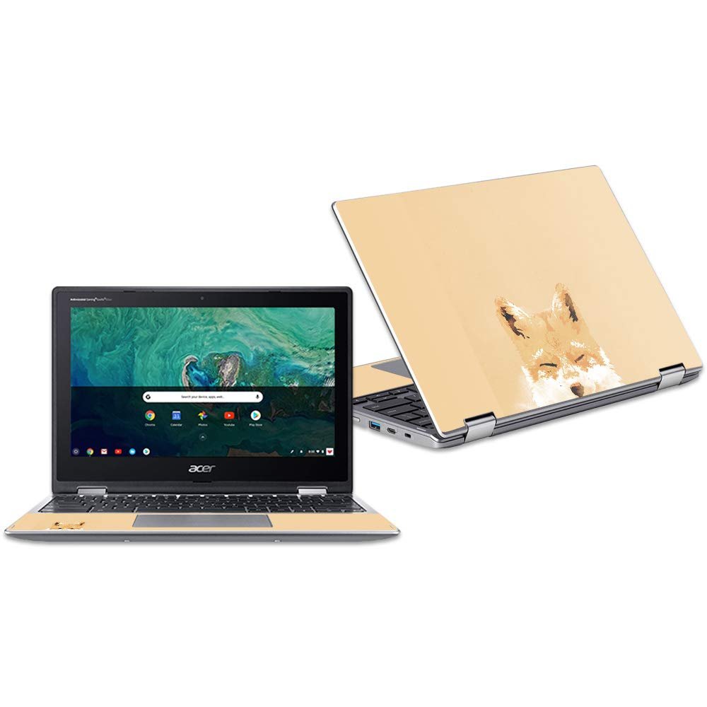 MightySkins Skin Compatible with Acer Chromebook Spin 11" CP311 - Smiling Fox | Protective, Durable, and Unique Vinyl Decal wrap Cover | Easy to Apply, Remove, and Change Styles | Made in The USA