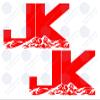 Red 6.3in. JK Mountains 2-Pack Decal Vinyl Sticker Graphics|UR Impressions|for Wrangler 4x4 Unlimited Sahara Rubicon Moab Overland SUV Walls Windows|RED|6.3 X 3.7 inch|URI687-R view 2