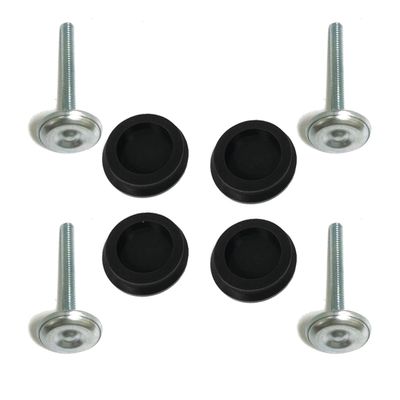 Game Room Guys 3" Leg Levelers and 4 Black PerfectPlay Silicone Caps Pads