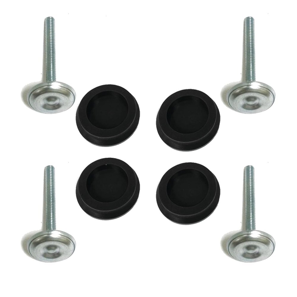 Game Room Guys 3" Leg Levelers and 4 Black PerfectPlay Silicone Caps Pads