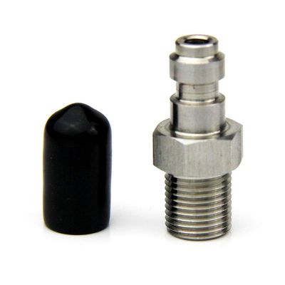 UP100 2 Pieces PCP Airforce Paintball 1/8NPT Quick Coupler Connector Fittings 8MM Male Plug Air Socket Connection (1/8 NPT)
