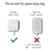 Dot Genie [Square Plug ONLY 2018-2021: Dot 3rd Gen Wall Mount | The Original Outlet Hanger | No Muffled Sound | Exposed Speaker Grill, Mics, and Lights (White, 3-Pack) view 2