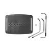 NEDIS - Footrest - Ergonomic - to Improve Comfort at Work - for Better Posture - Metal - Black view 2