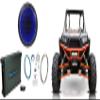 Rockville MS10LB Bundle: 10-in 2400-Watt Marine Free Air Subwoofer with LEDs, dBM12 500-Watt RMS Marine Amplifier with Bass Remote, RMWK4 4-Gauge Waterproof Amp Wiring Kit for RZR/ATV/UTV/Cart 3-items view 1