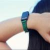 iwatch Leather Apple Watch band, for 38 40 42 44 mm iwatch band, boho Green Monstera Palm leaves, Custom made to Order view 1