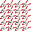 yan 20 pcs. 2" Inch Spring Metal Clamps Wholesale Bulk - Red view 1