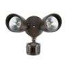 ELEGANT Elitco Lighting Aegis 20W 5000K LED Aluminum Framed Security Light in Brown view 1
