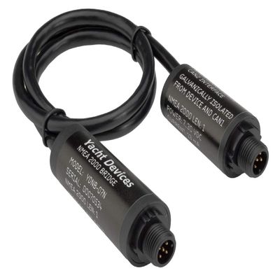 Yacht Devices Boat NMEA 2000 Bridge (YDNB-07) for Yacht and Boat Network (2 x NMEA 2000 Micro Male Connectors)