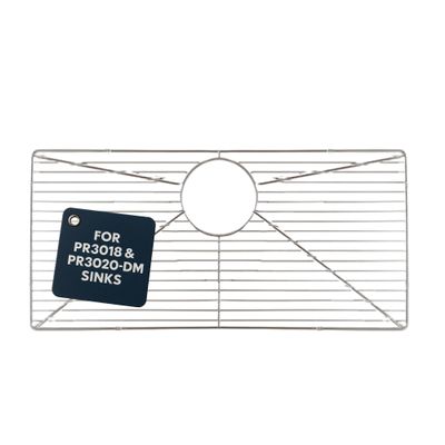 Nantucket Sinks BG-PR3018 Bottom Grid, Large, Chrome