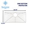 Nantucket Sinks BG-PR3018 Bottom Grid, Large, Chrome view 2