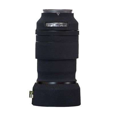 LensCoat Cover Camouflage Neoprene Camera Lens Cover Protection Sony FE 70-300mm f/4.5-5.6 G OSS, Black (lcso70300bk)