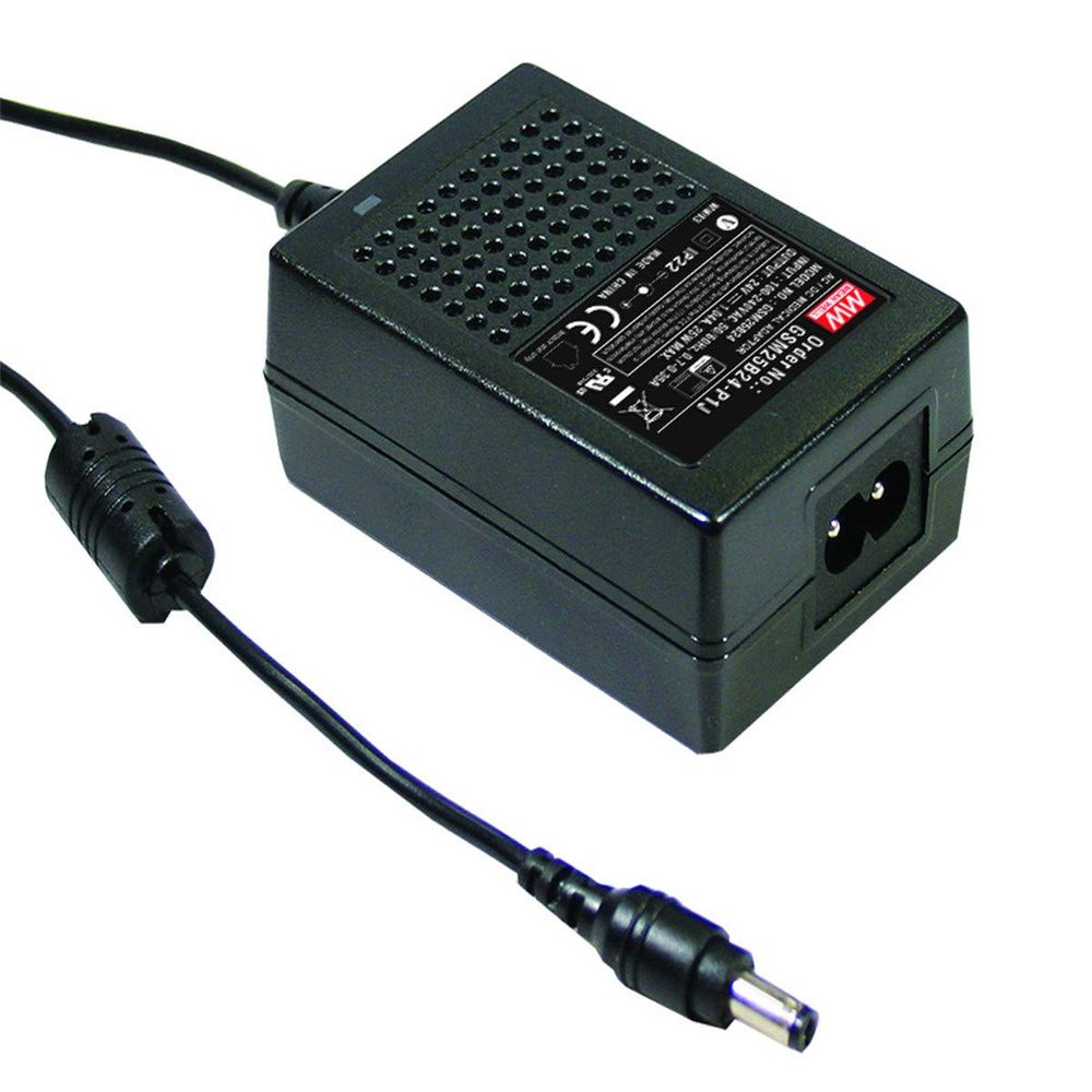 MEAN WELL GSM25B15-P1J 15V 1.66A 25W AC-DC High Reliability Medical Adaptor