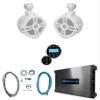 Rockville RWB70W Bundle: (2) 6.5" 250-Watt Tower Speakers, RGHR2 Gauge-Hole Bluetooth Receiver, DBM25 1500-Watt Peak/370-Watt RMS Marine Amplifier, RMWK4 4-Gauge Amp Install Kit, 5-Items view 1