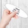 10 Oval Custom Die Cut Stickers 7" x 2" for Laptops, Windows, Cell Phones, Cars. Upload Your own Image, Logo, or Design view 3