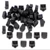 iExcell 200 Pcs Black Ethernet Hub Port RJ45 Anti Dust Cover Cap Protector Plug view 1