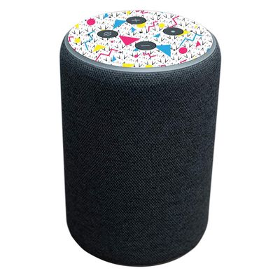 MightySkins Skin Compatible with Amazon Echo Plus (2nd Gen) - 90s Fun | Protective, Durable, and Unique Vinyl Decal wrap Cover | Easy to Apply, Remove, and Change Styles | Made in the USA