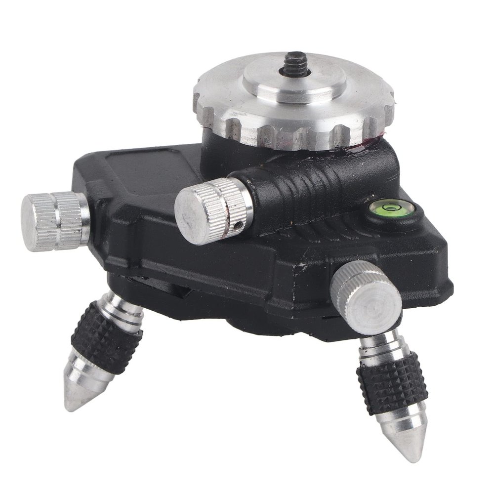 Akozon Level Tripod 360 Degree Standard Aluminum Alloy Tripod Stand Bracket with 5/8" Thread for Level