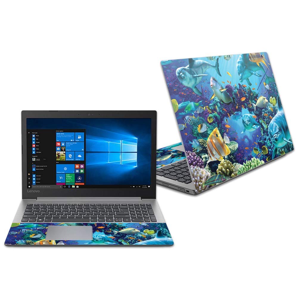 MightySkins Skin Compatible With Lenovo Ideapad 330 15" (2018) - Ocean Friends | Protective, Durable, and Unique Vinyl Decal wrap cover | Easy To Apply, Remove, and Change Styles | Made in the USA