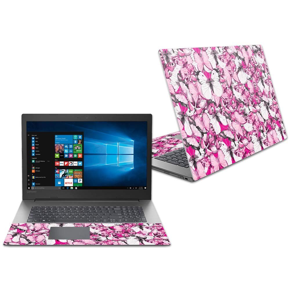 MightySkins Skin Compatible with Lenovo Ideapad 330 17" (2018) - Butterflies | Protective, Durable, and Unique Vinyl Decal wrap Cover | Easy to Apply, Remove, and Change Styles | Made in The USA