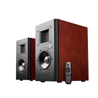 Airpulse A200 Active Speaker System Built-in Amplifier Optical, Coaxial, Bluetooth 4.0 aptX, and RCA Inputs - Pair