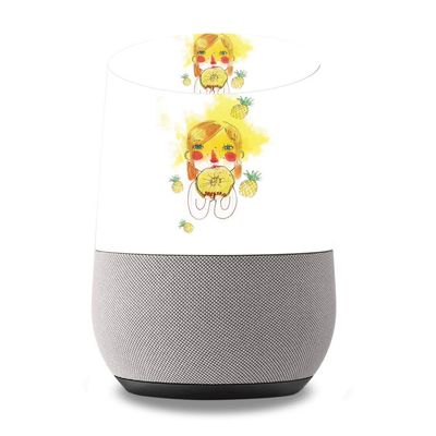 MightySkins Protective Vinyl Skin Decal for Google Home wrap Cover Sticker Skins March Pineapple