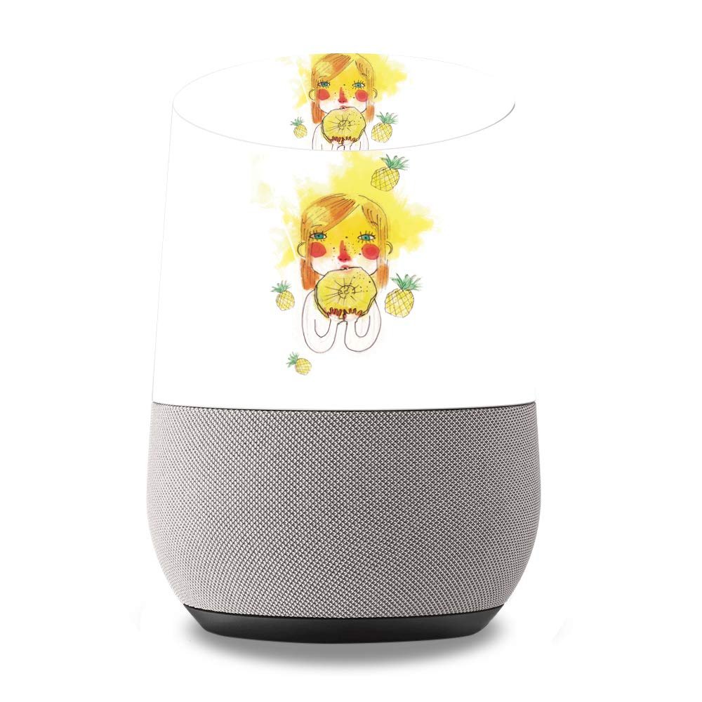 MightySkins Protective Vinyl Skin Decal for Google Home wrap Cover Sticker Skins March Pineapple