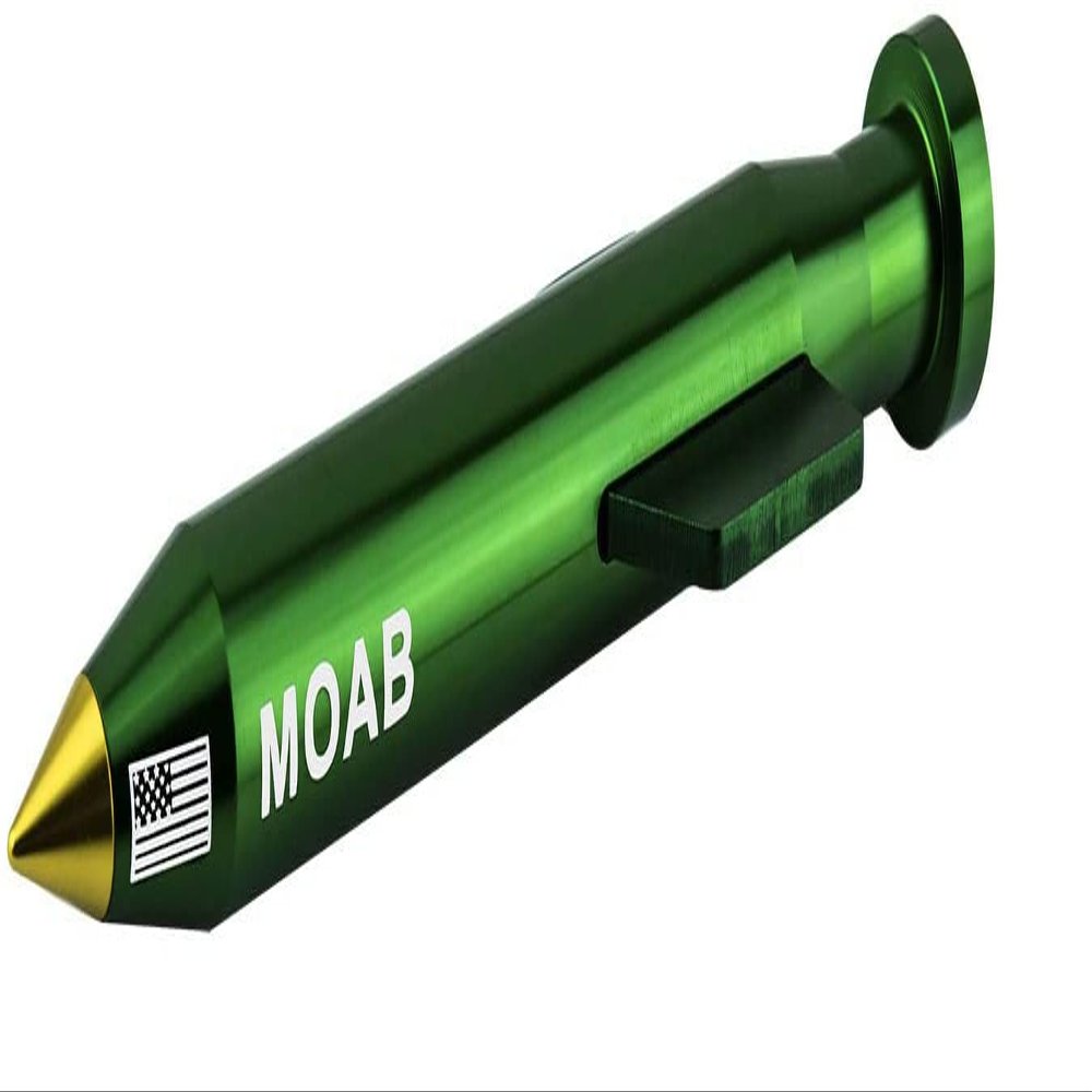 VMS Racing Green Gold Moab Antenna in Heavy Gauge CNC Machined Billet Aluminum Short Compatible with Ford F150 F250 F350 F-Series Trucks