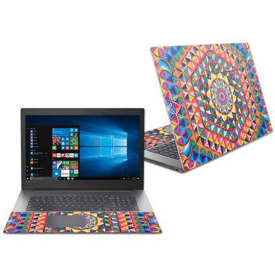 MightySkins Skin Compatible with Lenovo Ideapad 330 17" (2018) - Rainbow Kaleidoscope | Protective, Durable, and Unique Vinyl Decal wrap Cover | Easy to Apply, Remove | Made in The USA