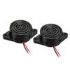 uxcell 2Pcs DC 3V-24V 100dB Active Electronic Buzzer Beep Tone Alarm Ringer Continuous Sound Black view 1